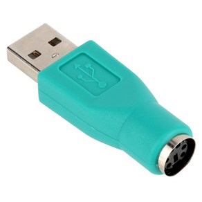 넥스트 PS2 to USB 키보드 변환 젠더 블루 50mm, NEXT-1648PS2, 7개