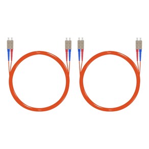 넥스트 멀티모드 SC-SC 광 점퍼코드 패치코드 NEXT-SS203MM, 오렌지, 2개, 3m