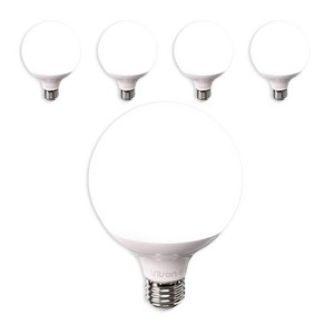 비츠온 원하 볼구 숏타입 G120 LED 15W 전구 화이트