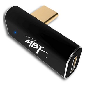 엠비에프 USB 4 Gen3x2 C F to C M 세로형 90도 젠더 240W, MBF-G3MF02, 1개