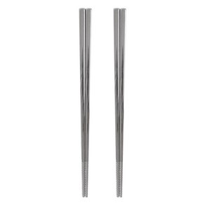 키친유 스텐 304 진공젓가락 23cm, 실버, 단품, 2개