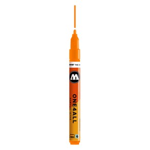 모로토우 원포올 아크릴 마카 2mm 127HS 218 neon oange fluoescent, 1개