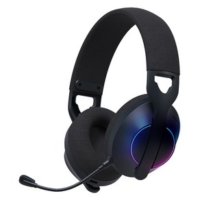 로이체 프리미엄 RGB 노이즈 캔슬링 마이크 멀티페어링 블루투스 무선 게이밍 헤드셋, BTH-G500, 블랙