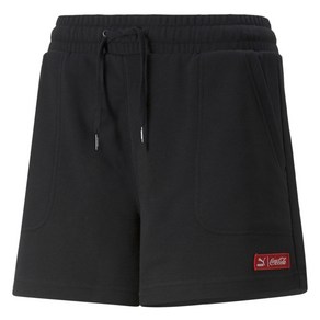 [PUMA]푸마_여성용_코카콜라 하이웨이스트 쇼츠_COCA COLA HIGH-WAIST SHORT_블랙_53616701