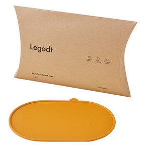 오덴세 아동용 레고트 실리콘 매트, Tangerine Yellow, 1개, M(W 300mm x L 200mm x H 20mm)