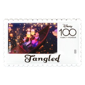 디즈니 100주년 우표 뱃지 tangled