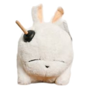 마시마로 봉제인형 라잉 뚫어뻥 20cm, 15cm, 화이트, 1개