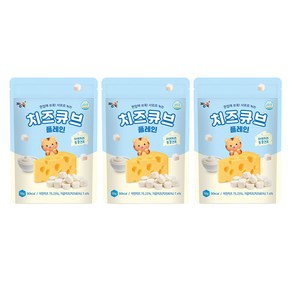 짱죽 치즈큐브 플레인, 16g, 3개, 치즈맛