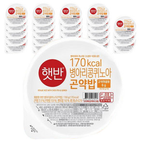 햇반 병아리콩퀴노아 곤약밥, 150g, 24개