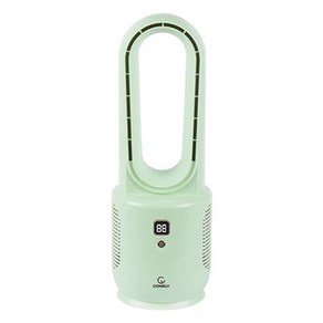 코멜리 USB 충전식 미니 날개없는 무엽 저소음 BLDC 탁상용 선풍기 그린 CYF-MI1700