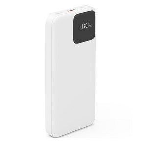 하이온 LED 대용량 보조배터리 10000mAh C타입, HB-10000, 화이트