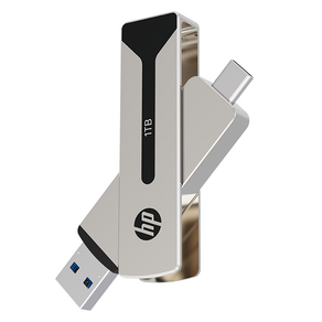 HP OTG Type C & A 911 Po USB 3.2 외장 SSD HPFD911PRO-1TB, 1TB, 골드실버