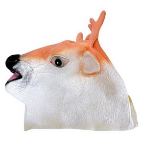 파티공구 꽃사슴가면, 살구색, 1개