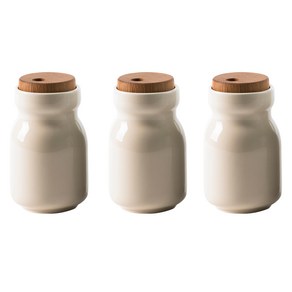 탁가온 양념통 화이트 S, 290ml, 3개