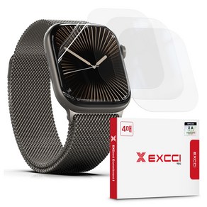 엑씨 풀커버 TPU 스마트워치 액정보호필름 4p 세트 42mm, 투명, 1세트