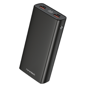 로랜텍 콰트로 4포트 고속충전 대용량 PD 22.5W QC3.0 잔량표시 보조배터리 20000mAh, BPR-02