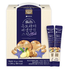 네이처드림 흑도라지 배 생강청 스틱 100p, 1kg, 1개