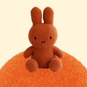 미피 크리미 봉제인형, 브라운, 1개, 25cm