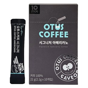 오투스 시그니처 아메리카노 원두커피믹스, 21g, 1개, 10개입