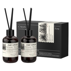 CalliA 대용량 실내용 디퓨저 200ml 2p 선물세트, 오브가든, 1개