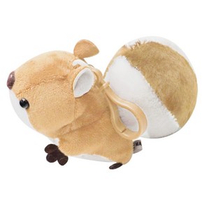 아가플러스 왕꼬리 미니 다람쥐 인형 키링, 8cm, 커피, 1개