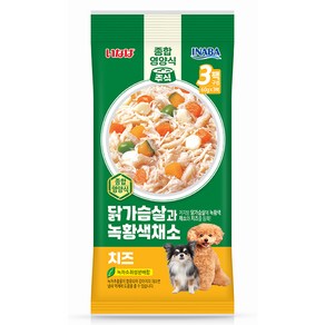 이나바 강아지 닭가슴살과 녹황색채소 파우치 간식 QDR-143, 180g, 1개, 혼합맛(닭가슴살/채소/치즈)