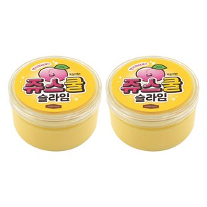 핑크풋 쥬스쿨 슬라임, 노랑, 214g, 2개