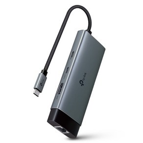 티피링크 6 in 1 C타입 USB허브 UH6120C USB C / A / HDMI / 기가 이더넷 포트, 그레이, 1개