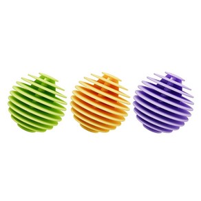 킹스로드 깔끔한 세척 세탁볼 라지 3종 세트, 혼합색상, 1세트