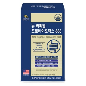 라파엘 뉴 프로바이오틱스 888 유산균 30g, 1개, 60정