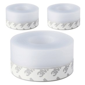 모나코올리브 외풍차단 틈새차단 실리콘 문풍지 테이프 45mm x 5m, 3개