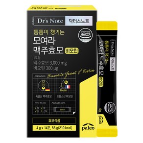 팔레오 닥터스노트 모여라 맥주효모 비오틴 14p, 56g, 1개