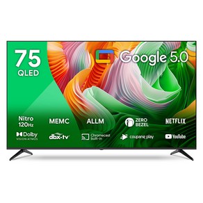 더함 4K UHD QLED 스마트 DLG 120Hz 돌비 AI 구글 5.0 TV