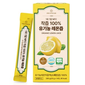 파이토메이드 1포 1알 NFC 착즙 유기농 레몬즙 14p, 1개, 280g