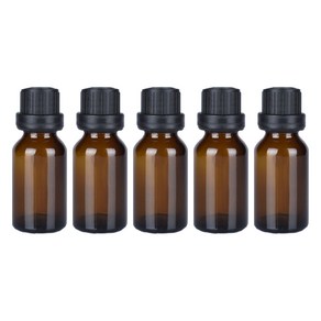 에센스오일 디퓨저 드롭퍼 공병 15ml, 5개, 브라운