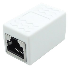 인네트워크 CAT.6 1Gbps FTP 랜 연장 젠더, 화이트(IN-F6CPWH), 1개, 36.7mm