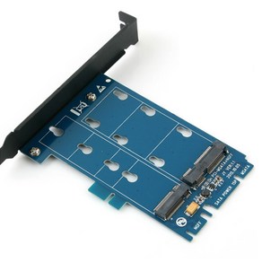 컴스 PCI Expess 변환 컨버터 M.2 NGFF SSD Key B + M + mSATA to PCI-E 4x IB956, 1개