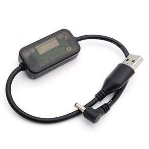 컴스 5V to 12V 0.8A DC 3.5mm Male USB 전원 승압 케이블 BT867, 20cm, 1개