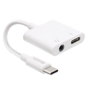 Coms USB 3.1 Type C 오디오 젠더 C타입 to 3.5mm 스테레오 충전 이어폰 젠더, GS118, 1개