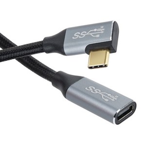 컴스마트 USB C타입 M-C타입 F GEN2 10Gbps 꺾임 Metal 케이블 IH327, 1개, 50cm