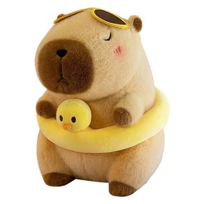 다다랜드 카피바라 애착인형 오리튜브 카피바라, 25cm, 오리 튜브 카피바라, 1개