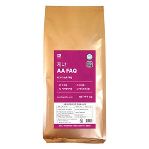 일킬로커피 케냐 AA FAQ 홀빈, 1kg, 1개, 홀빈(분쇄안함)