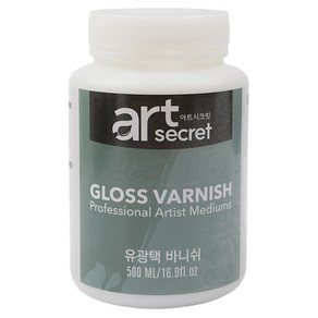 아트시크릿 글로스 유광택 바니쉬 아크릴물감 마감제, 1개, 500ml