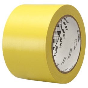 3M 바닥 라인 764 테이프 노랑 76.2mm x 32.9m, 1개