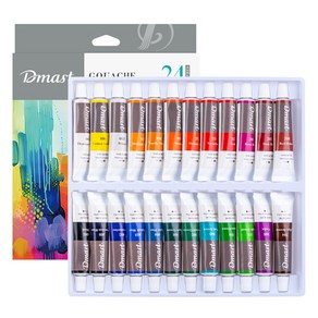 디마스트 전문가용 과슈 물감, 12ml, 24색