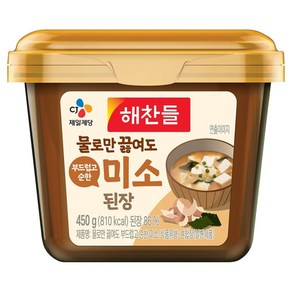 해찬들 물로만 미소된장, 1개, 450g