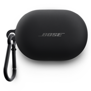 보스 QC 이어버드 실리콘 커버 케이스, 블랙, 1개, Bose QC Eabuds Silicone Case Cove
