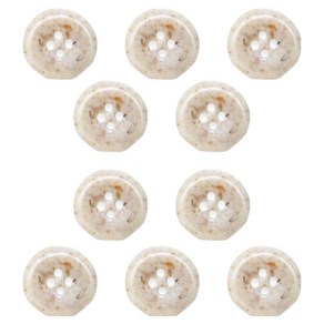 니뜨 봄 자개 단추 18mm, 아이보리, 10개