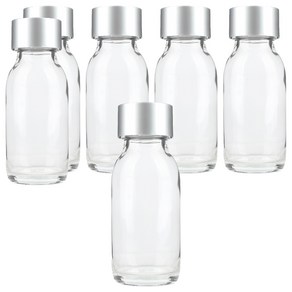 공병상회 OS더치60 투명 실버캡 유리병, 6개, 60ml
