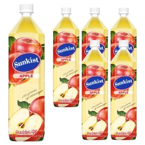 썬키스트 사과주스, 1.5L, 6개